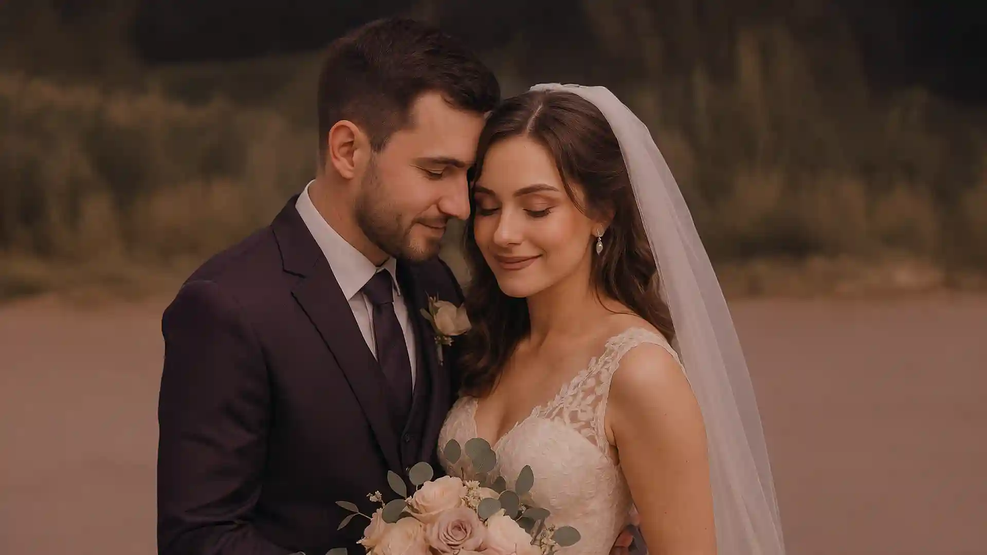 Wedding couple background